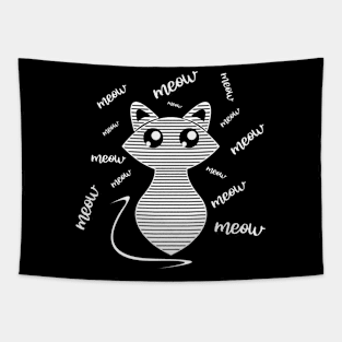 Meow , cat lovers , kitty cats person Tapestry