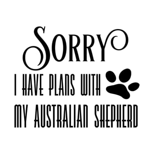 Australian Shepherd Gifts Aussie I Love Aussies T-Shirt