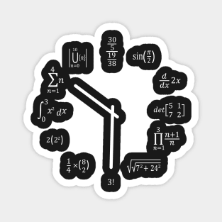 Math Clock Magnet