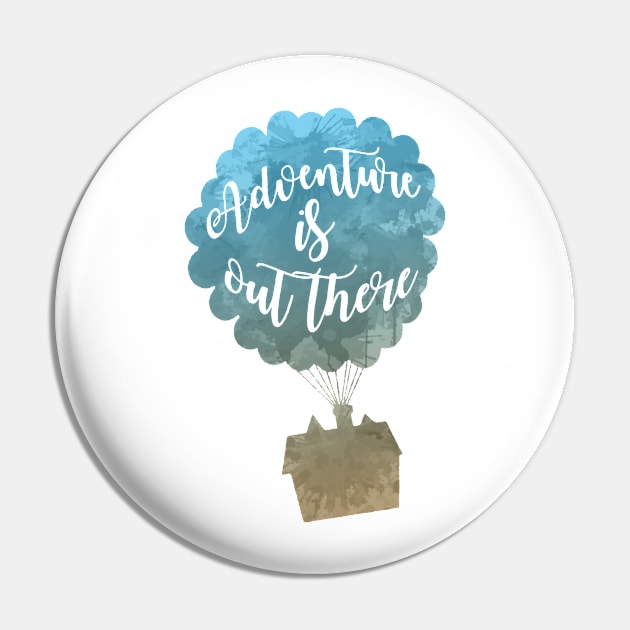 Adventure is out there Inspired Silhouette Pin by InspiredShadows