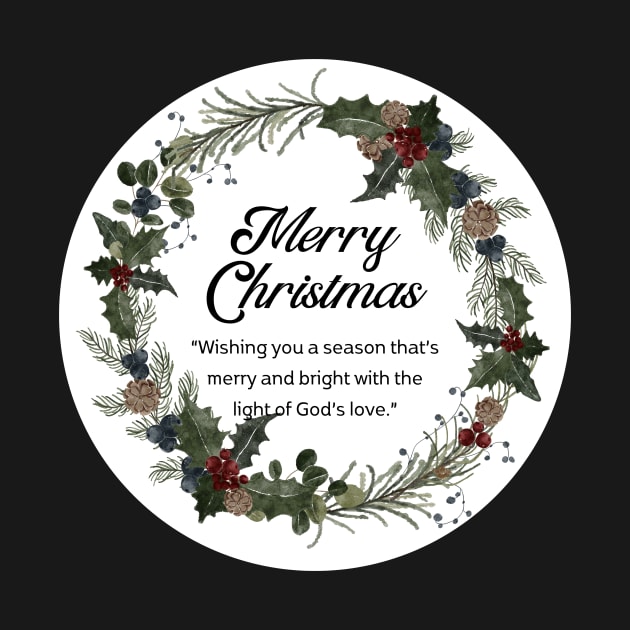 Merry Christmas Round Sticker 24 by LD-LailaDesign