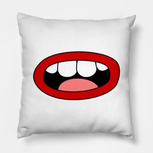 Silly mouth 1 Pillow