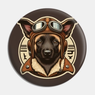 Belgian Malinois Pilot Pin