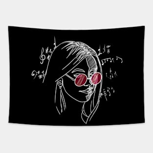 Music girl Tapestry