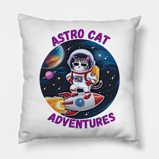 Cat Astronaut Pillow