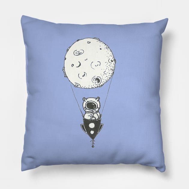 Hot Air Moon Pillow by NatIs