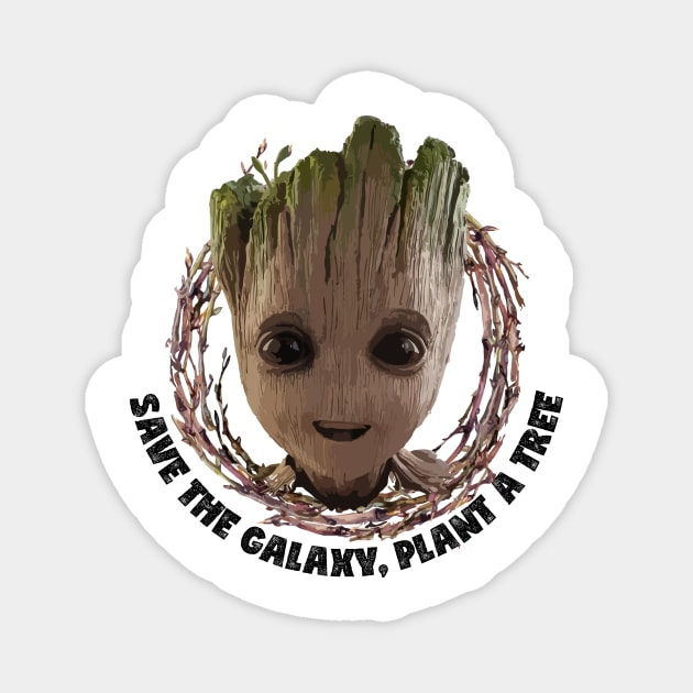 Guardians Of The Galaxy Baby Groot Save The Galaxy Magnet by Rebus28