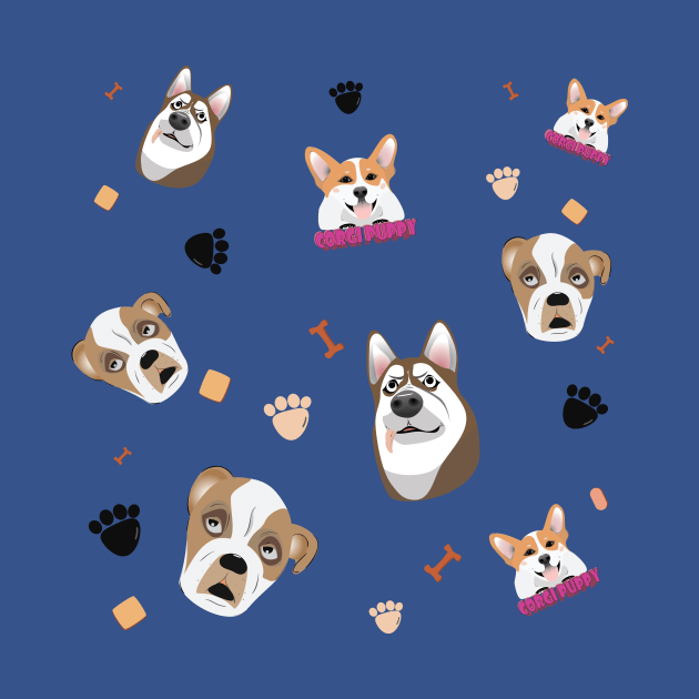 Pattern Dog V1 by Kanom-Tom