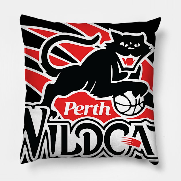 Retro Cats Logo Alt Pillow by LetsGoOakland