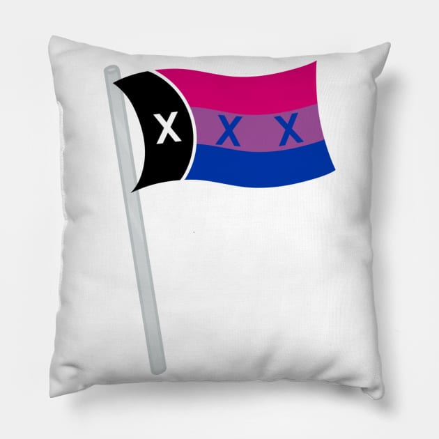 L'Manberg Pride - Bisexual Pillow by WhiteRabbitWeirdo