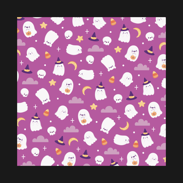 Cute Ghosts Pattern by esturgeo