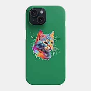 My beautiful multicolored cat Phone Case