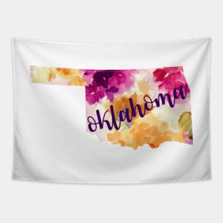 Floral Oklahoma Tapestry