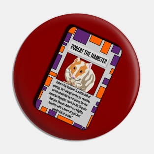 Animal Trading Card - Hamster Pin