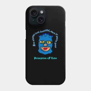 Blue Balaclava Mask With Quote Phone Case