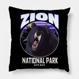 Zion National Park Utah Bear Pillow