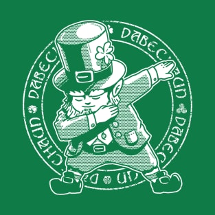 Dabechaun Dabbing Leprechaun St. Patrick's Day T-Shirt White T-Shirt