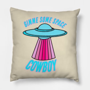 Preppy Space Cowboy Aesthetic Pillow