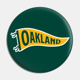 Oakland Pennant - Green 2 Pin