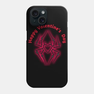 Happy valentine's Day Spider Phone Case