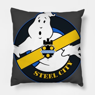 Logo Blue Outline Pillow