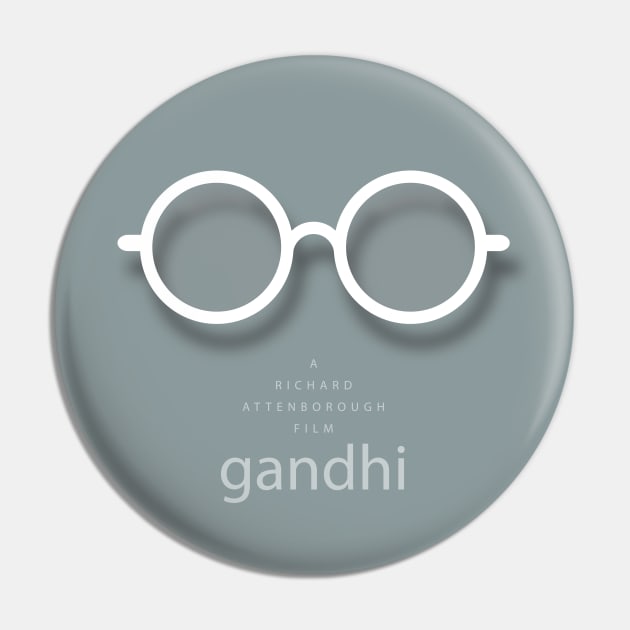 Gandhi Pin by MoviePosterBoy