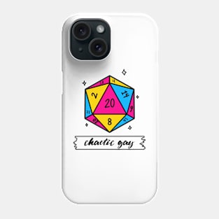 Pansexual Pride Chaotic Gay DND D20 Phone Case