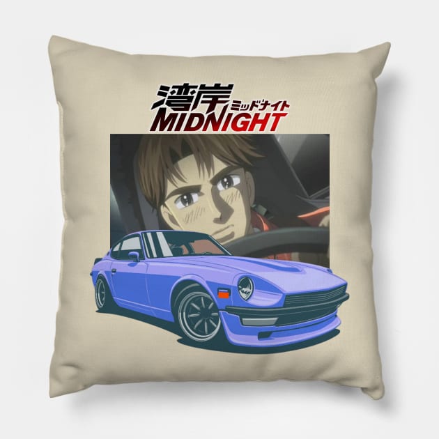 Wangan Midnight Asakura Akio's Devil Z Pillow by MOTOSHIFT