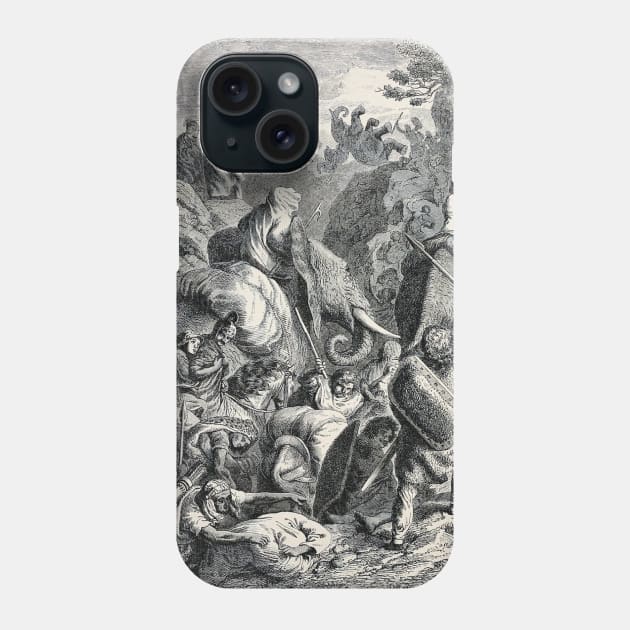 Hannibal's Crossing Of The Alps Phone Case by turbopistola