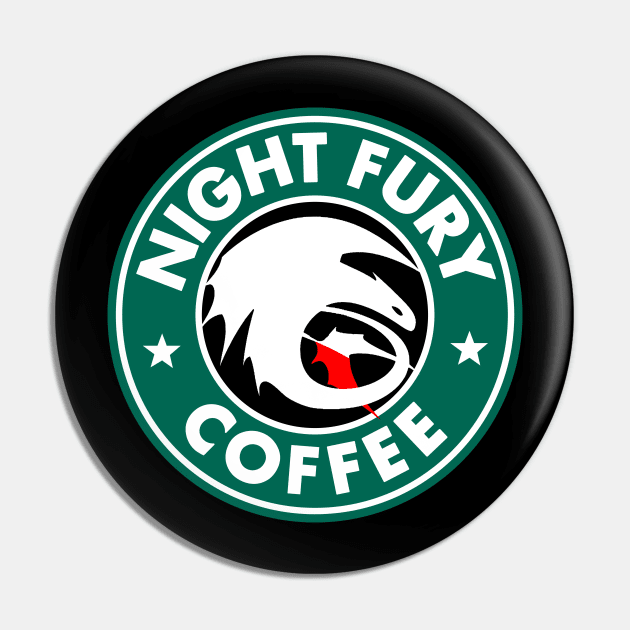 Night Fury Coffee Pin by peekxel