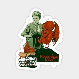 Rosemarys Baby Fanart Movie Vintage Magnet