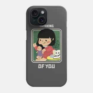 Cute Retro "Thinking Of You" Parody Phone Case