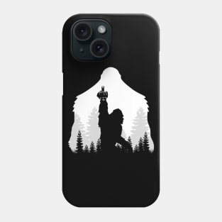 Funny Bigfoot Middle Finger for Squatch Believers Phone Case