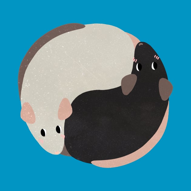 Yin Yang Rats by Ratfrens