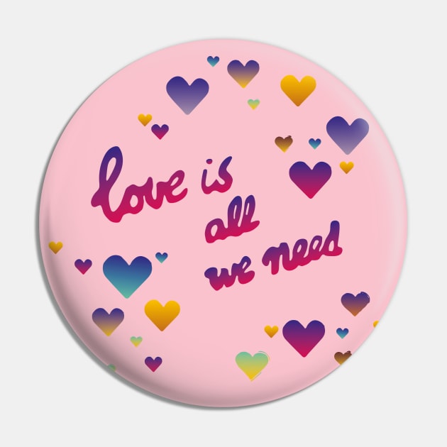 Love is all we need Pin by MarjolijndeWinter