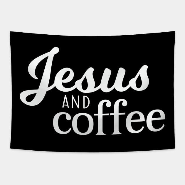 Jesus and Coffee Tapestry by machmigo