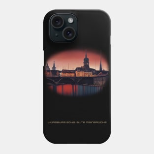 Futuristic Würzburg Alte Mainbridge 2045 Artwork Phone Case