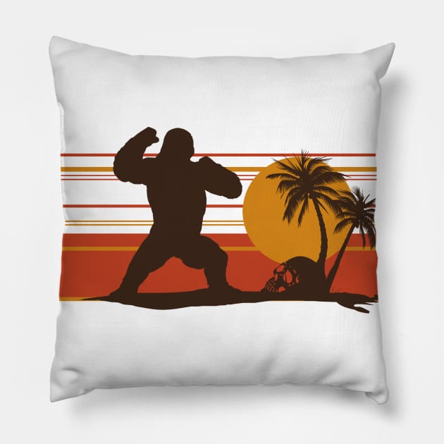 King of the Monsters - Giant Gorilla Pillow by SimonBreeze