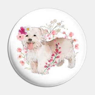 Floral Glen of Imaal Terrier Pin