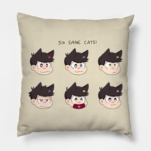 Six Same Cats ver.1 Pillow