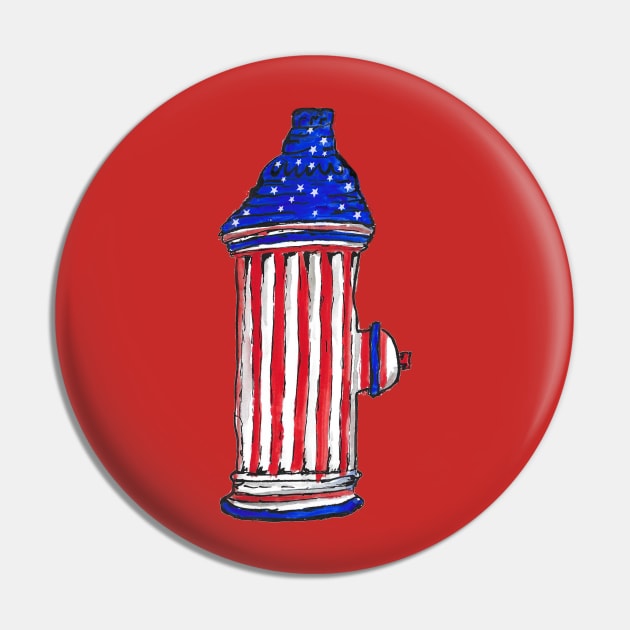 new york Hydrant Pin by Coppack