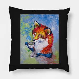 Tea Fox Pillow