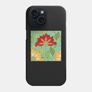 Spring Pattern with Floral Motifs Phone Case