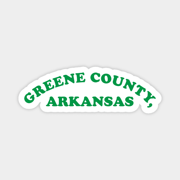 Simple Greene County` Magnet by rt-shirts