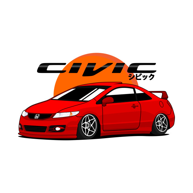Civic SI red candy - Civic - Phone Case
