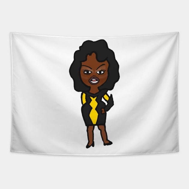 Honey Davenport - Junglhouse Chibi Tapestry by Brian K