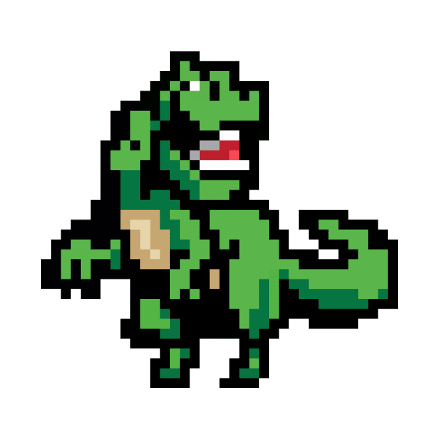 Pixel Trex Character by B&E