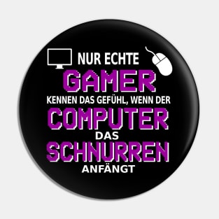 Gaming Computer Schnurren Zocker Pin