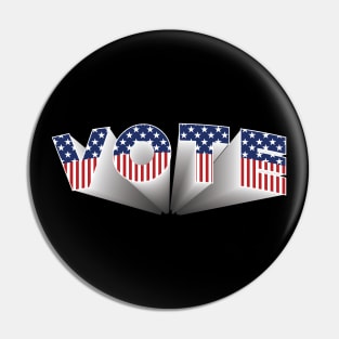 Vote - Stars and Stripes Pin