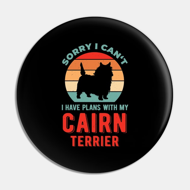 Funny Cairn Terrier Pin by TheVintageChaosCo.